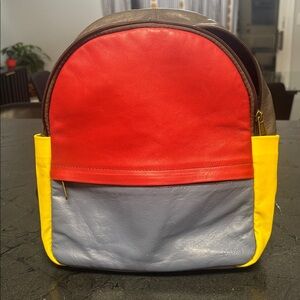 Soruka Colorful Leather Backpack